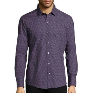 Zachary Prell Men's Cristobal Slim Fit Print Sport Shirt